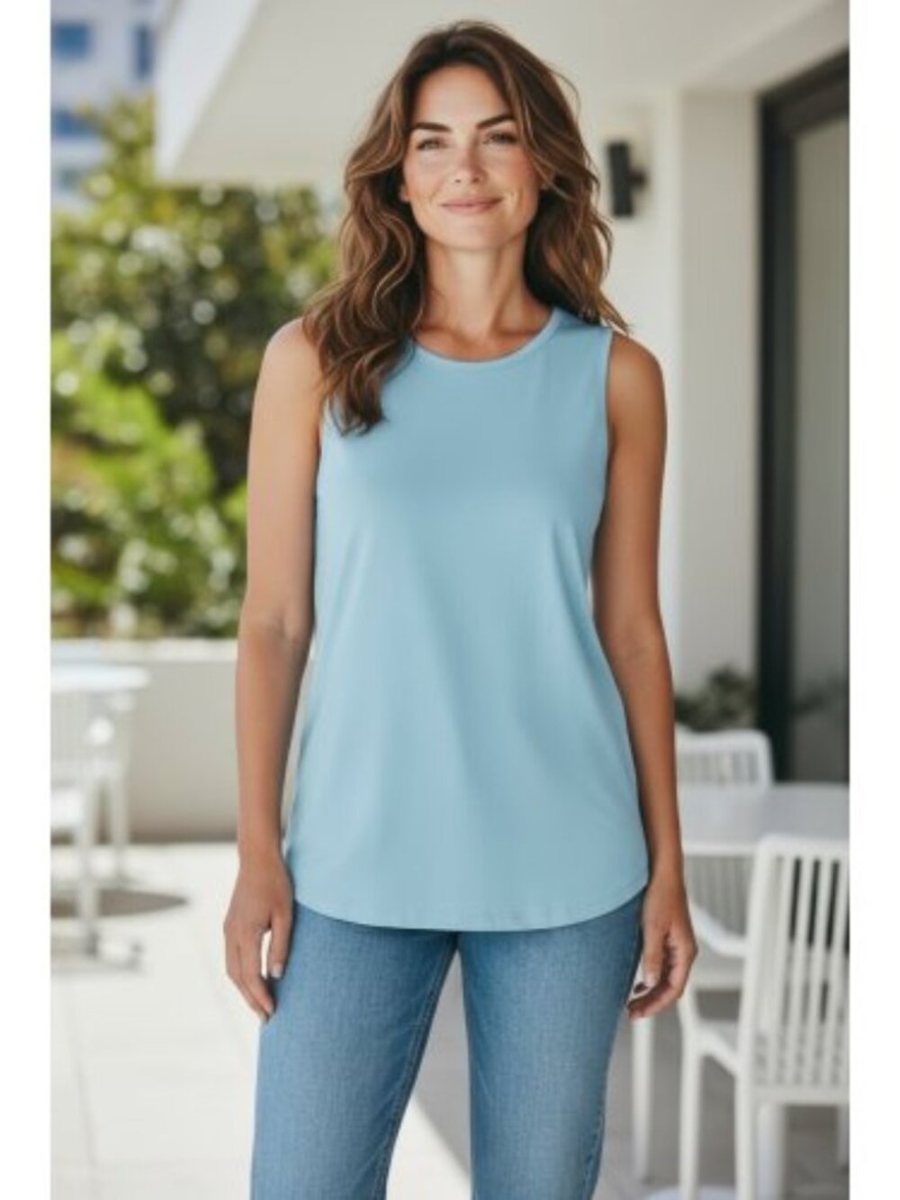 DRAPER’S & DAMON’S Blue Tank Top Ladies Large